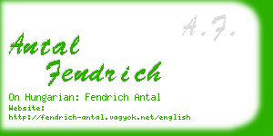 antal fendrich business card